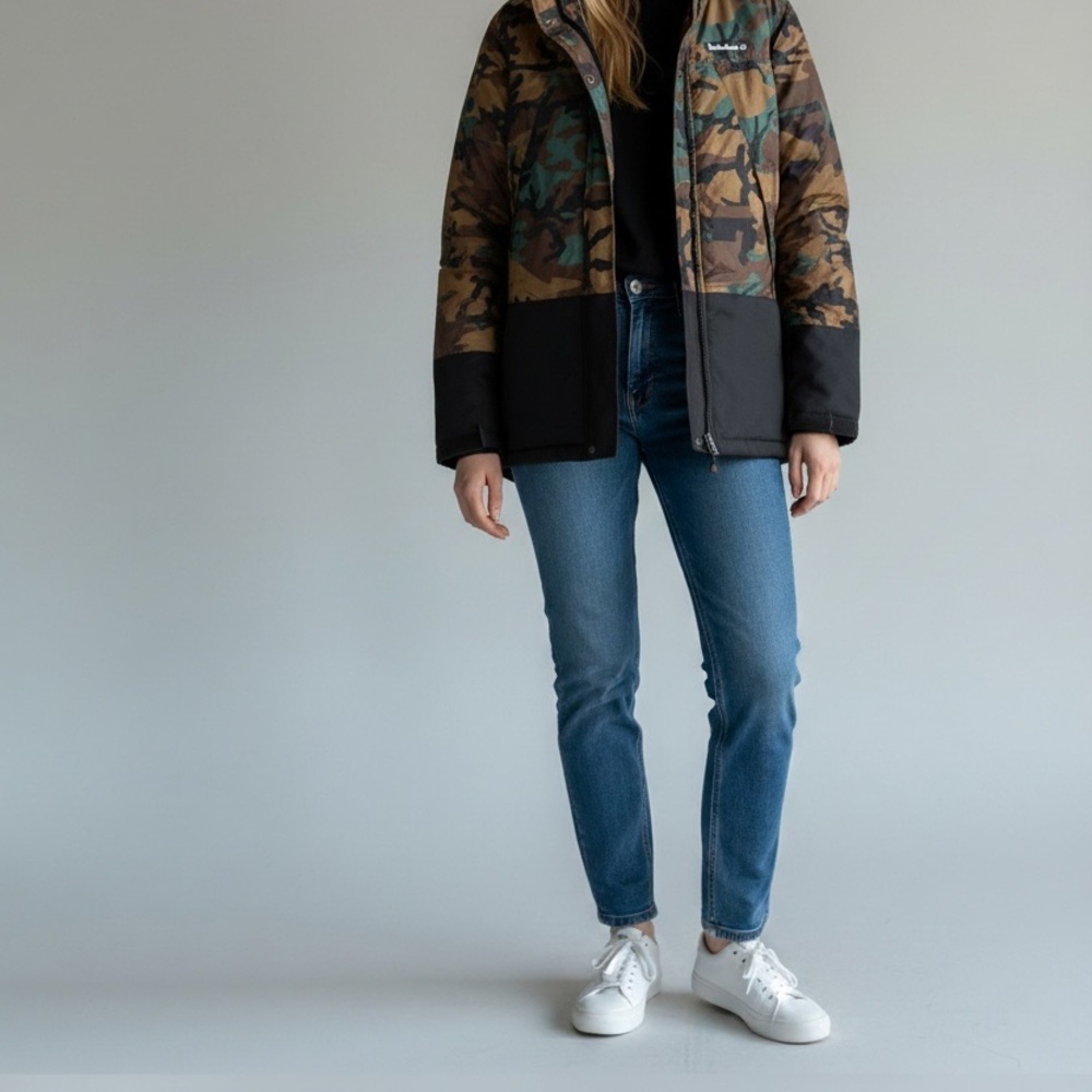 Timberland Multicolor Camouflage Puffer Jacket